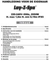 Lay Z Spa Gebruiksaanwijzing Lay Z Spa Gebruiksaanwijzing