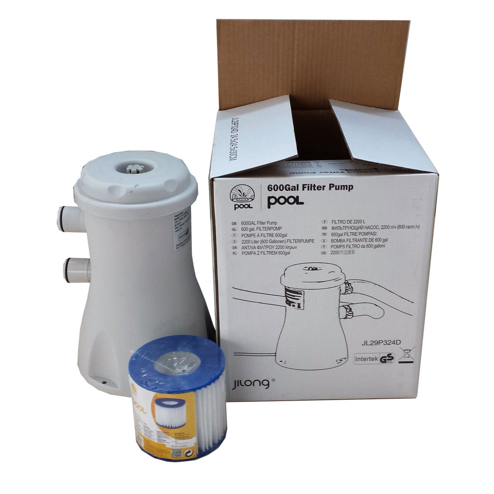 Jilong oude type filterpomp 2,2 m3/u (aansluitingen aan een zijde) Jilong oude type filterpomp 2,2 m3/u (aansluitingen aan een zijde)