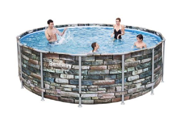 bestway steen look kopen ronde 427 opzetzwembaden thermaeplaza nl